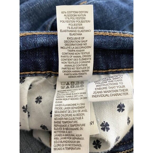 Lucky Brand Jeans Womens Size 6 Blue Charlie Skinny Medium Dark Wash Stretch - Picture 8 of 8